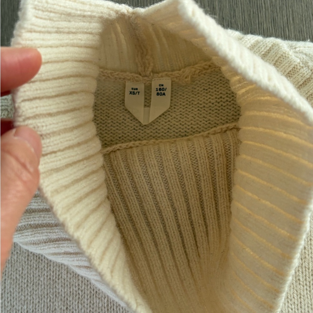 Arket Off-White Cowl Neck Sweater - Picture 3 of 10